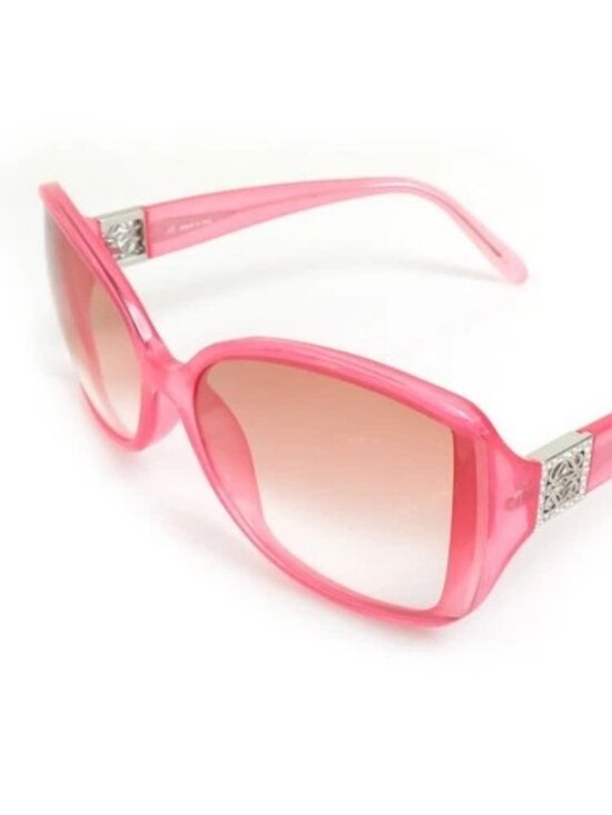 Auth LOEWE Anagram Sunglasses Pink/Silver Plastic/Metal - e60800g main image 4